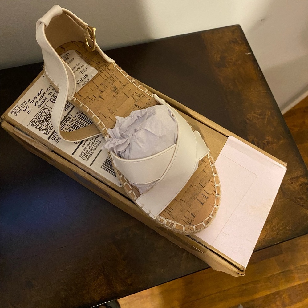 White sandal